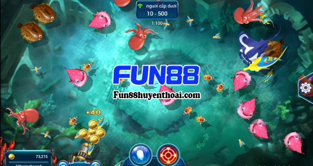 Giao diện game bắn cá tại Fun88